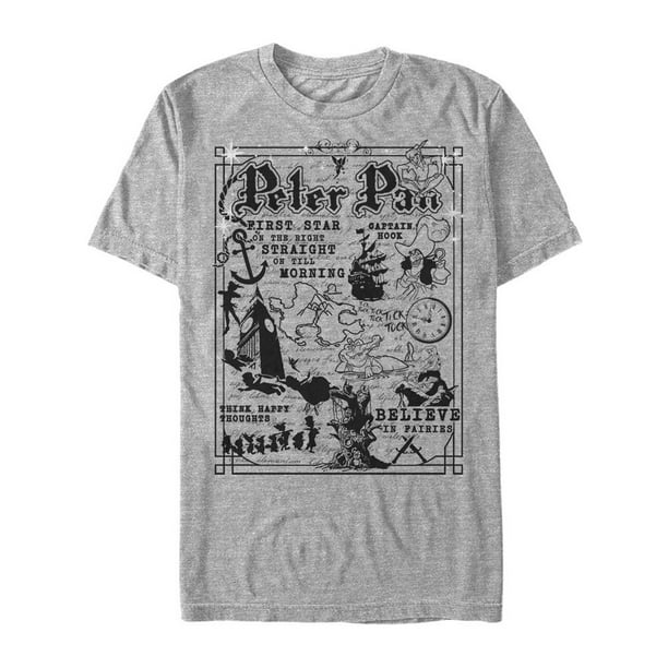 Peter Pan Neverland Captain Hook Ship Men/'s T-Shirt